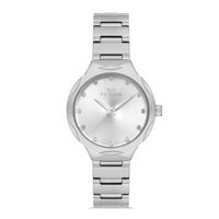 Ferro FL40114A-A 34 mm Gri Çelik Kordon Analog Kadın Kol Saati