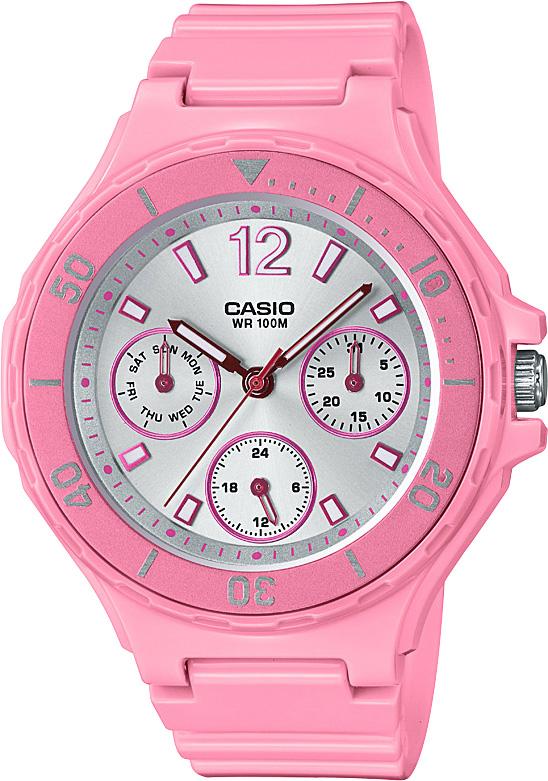 Casio LRW-250H-4A3 Takvimli 39 mm Pembe Silikon Kordon Analog Kadın Kol Saati