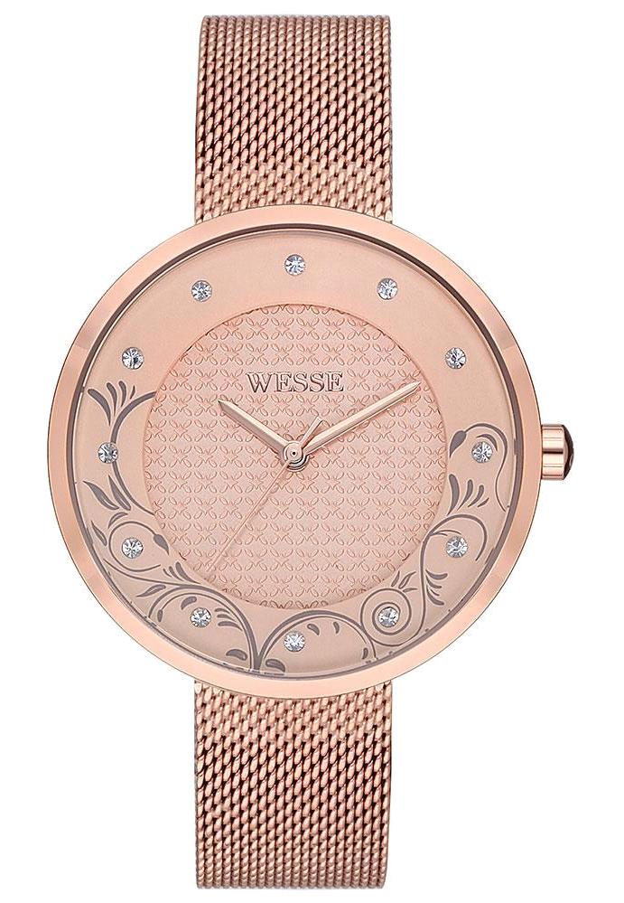 Wesse WWL107901 34 mm Rose Gold Çelik Kordon Analog Kadın Kol Saati