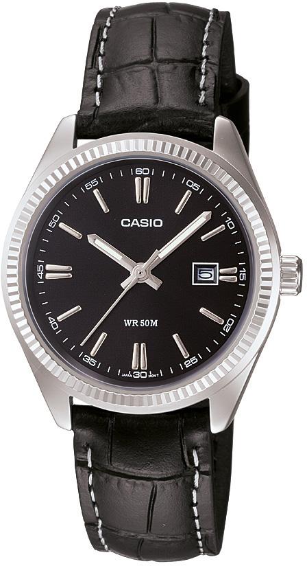 Casio LTP-1302L-1AVDF 30 mm Siyah Deri Kordon Analog Kadın Kol Saati