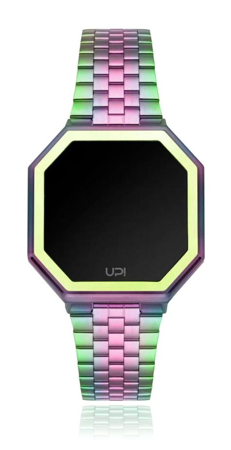 Upwatch 33 mm Çok Renkli Çelik Kordon Dijital Kadın Kol Saati