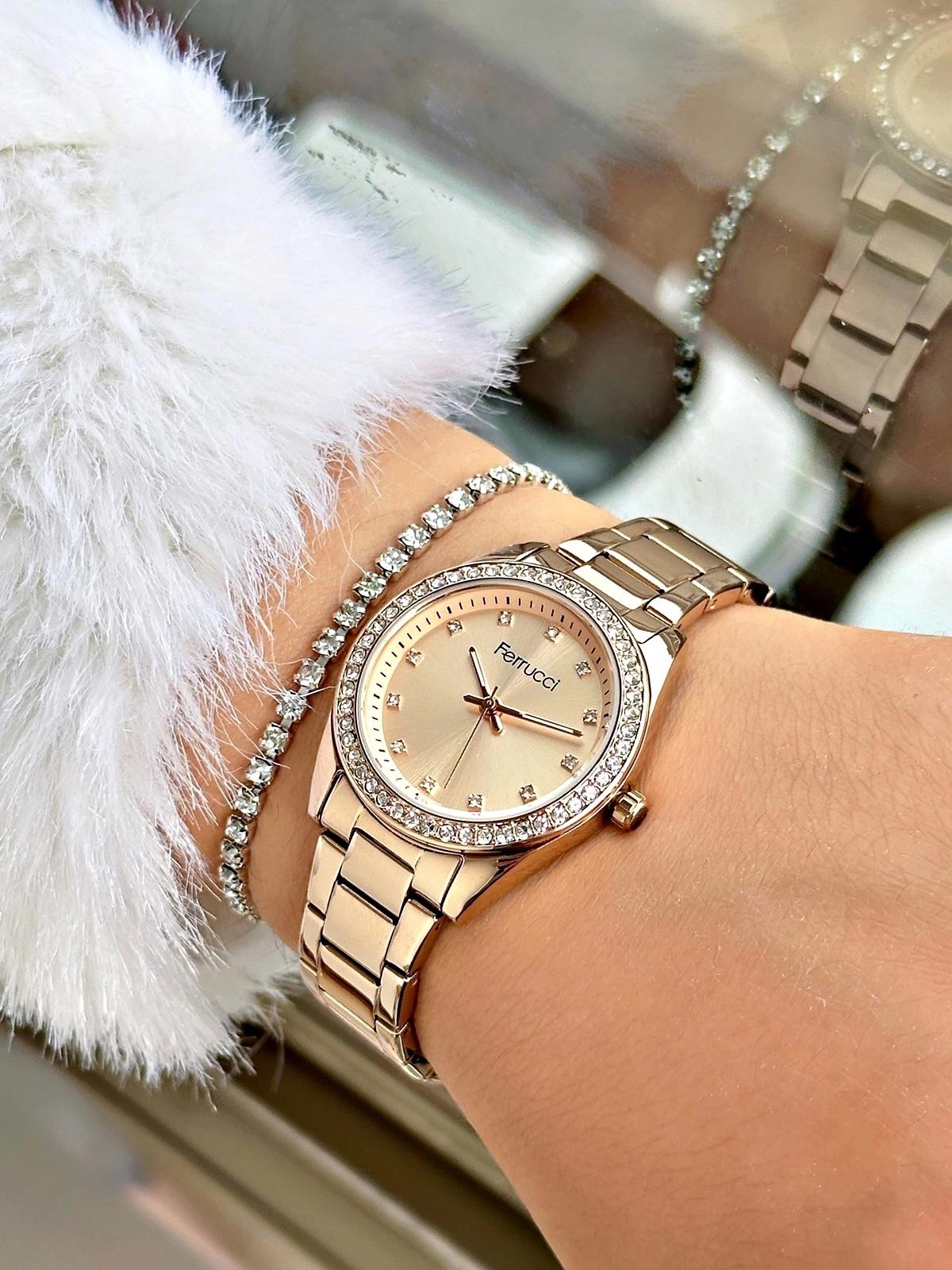 Ferrucci FC.03260M.04 40 mm Rose Gold Çelik Kordon Analog Kadın Kol Saati