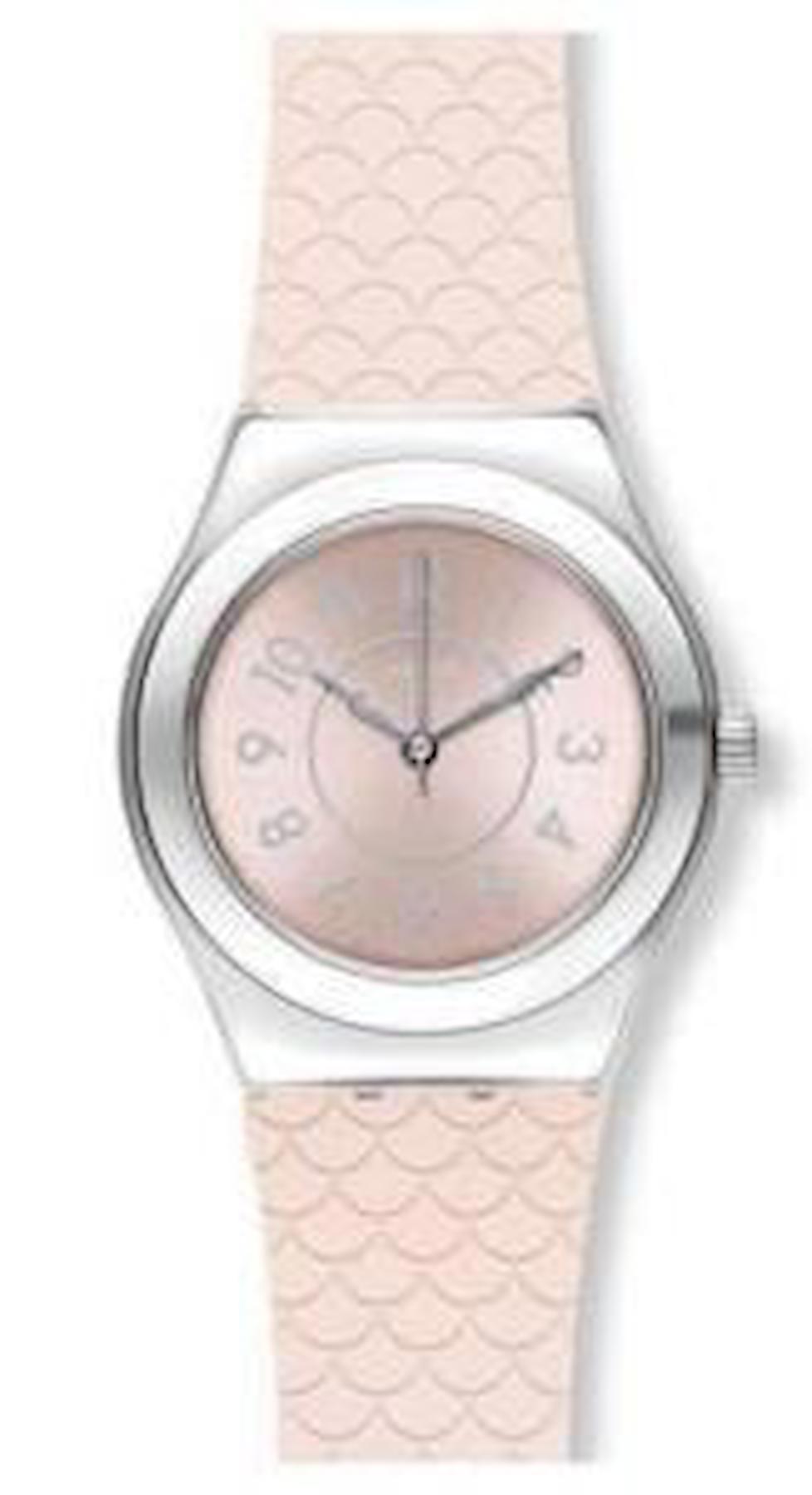 Swatch YLZ101 33 mm Pembe Silikon Kordon Analog Kadın Kol Saati