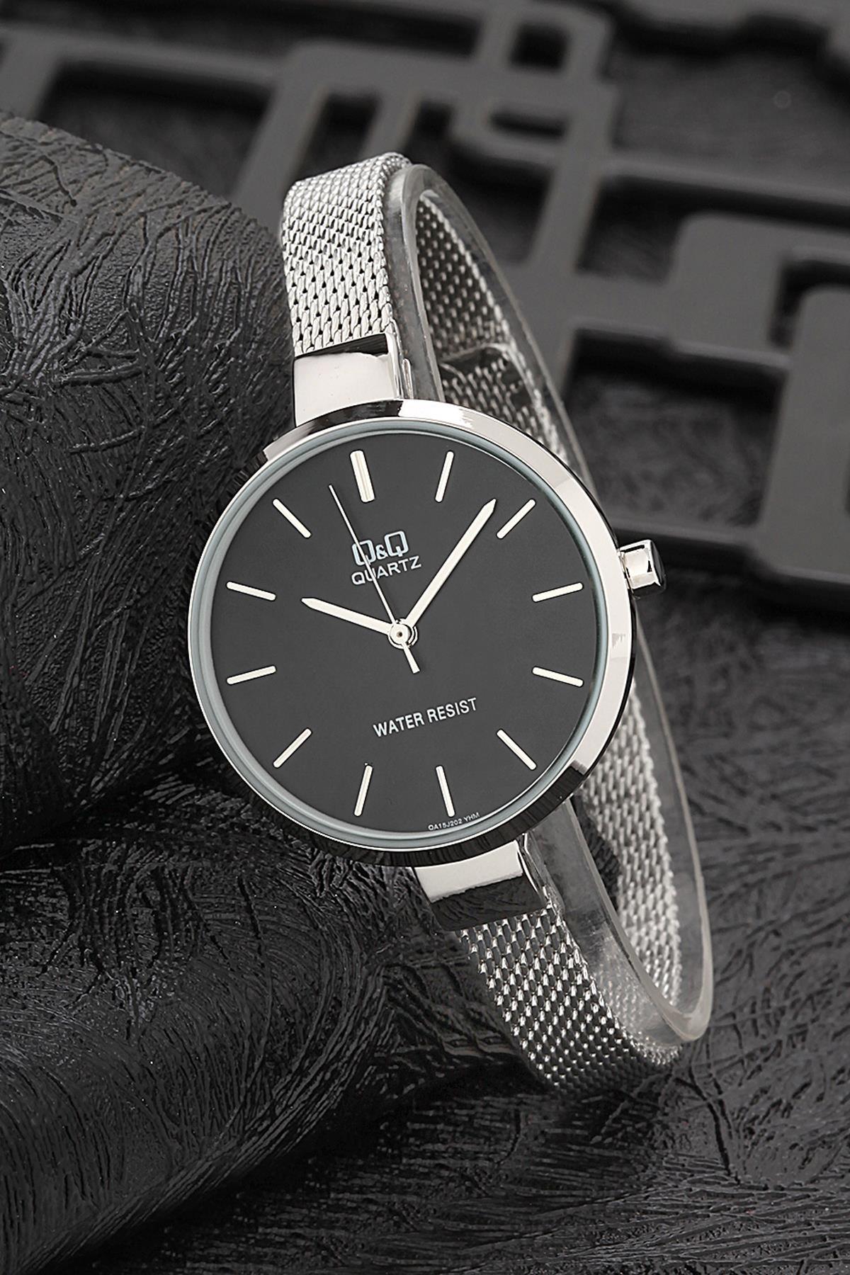 Q&Q 3G948 36 mm Gri Metal Kordon Analog Kadın Kol Saati