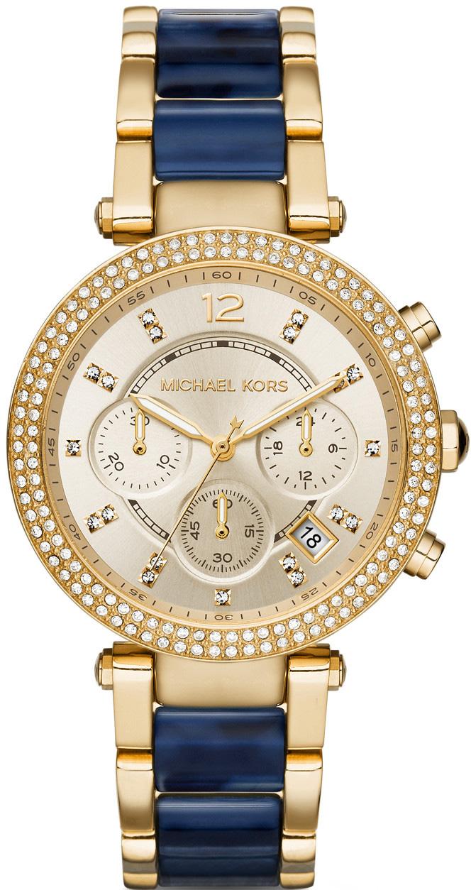 Michael Kors MK6238 39 mm Altın-Mavi Çelik Kordon Analog Kadın Kol Saati