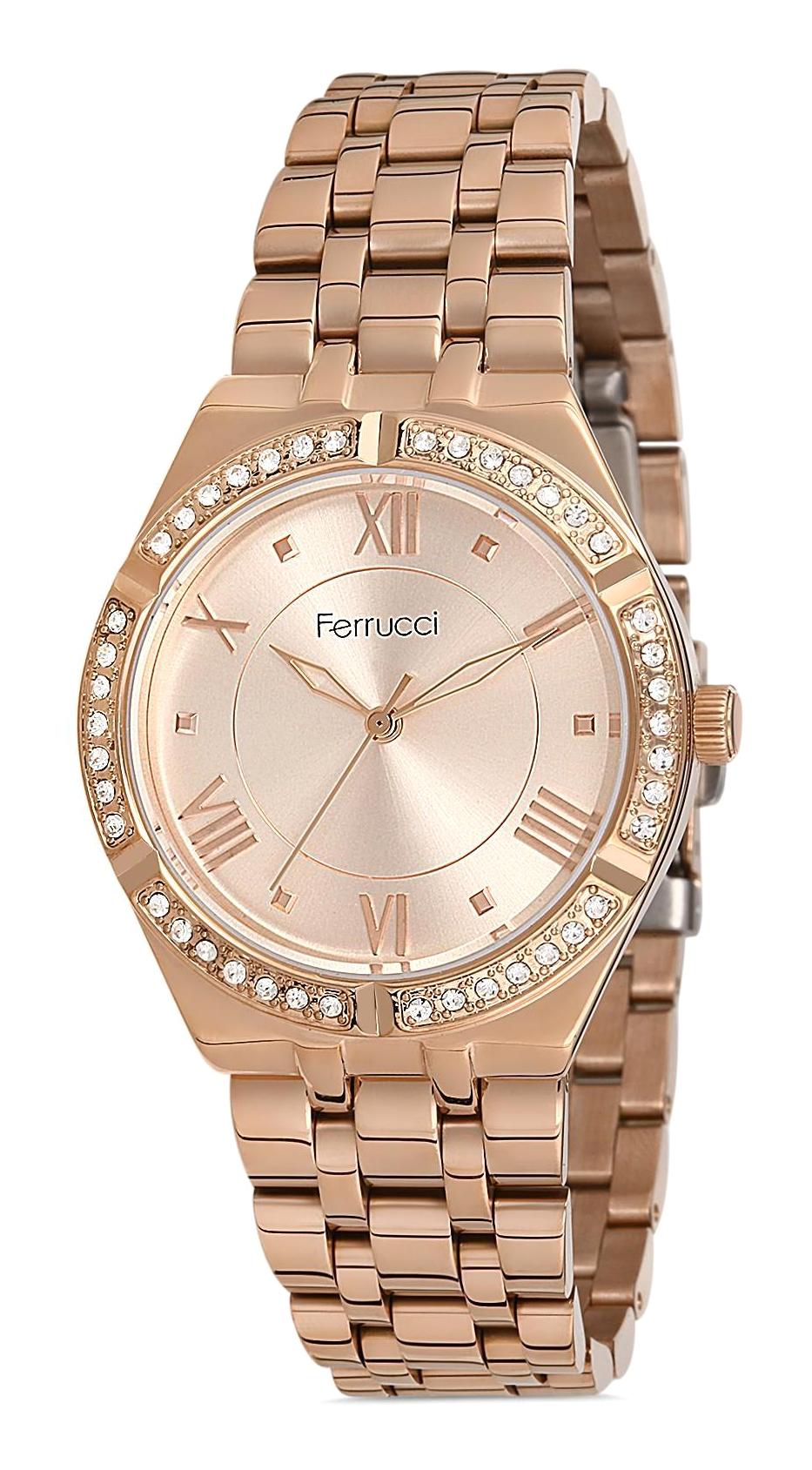 Ferrucci 9FM2625 36 mm Rose Gold Metal Kordon Analog Kadın Kol Saati
