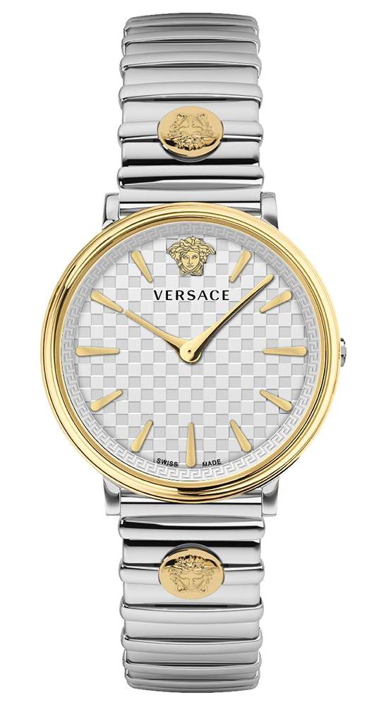 Versace VRSCVE8104922 38 mm Gri Çelik Kordon Analog Kadın Kol Saati