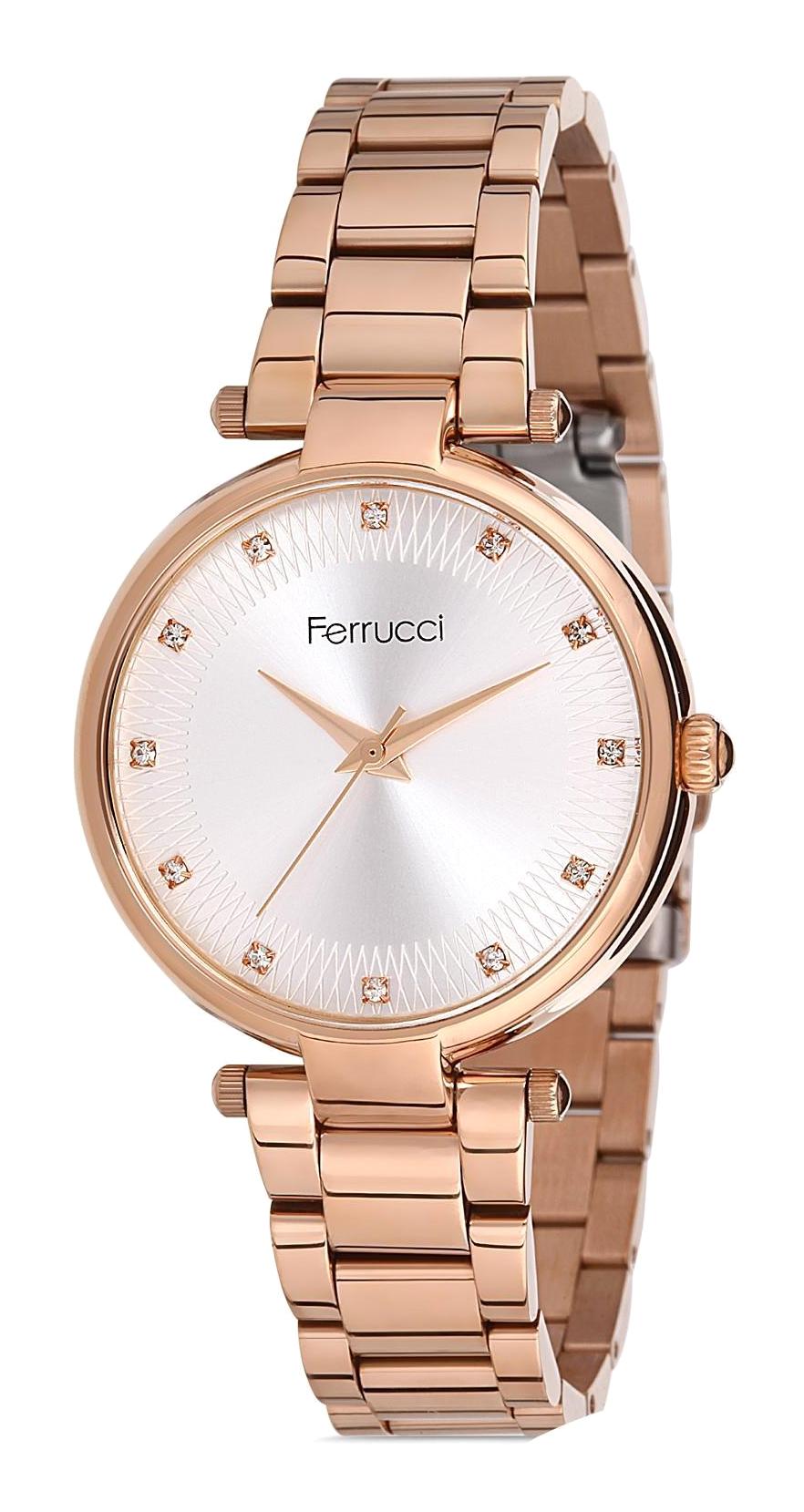Ferrucci 9FM2116 38 mm Rose Gold Metal Kordon Analog Kadın Kol Saati