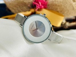 Homies HM96153E 30 mm Gri Çelik Kordon Analog Kadın Kol Saati