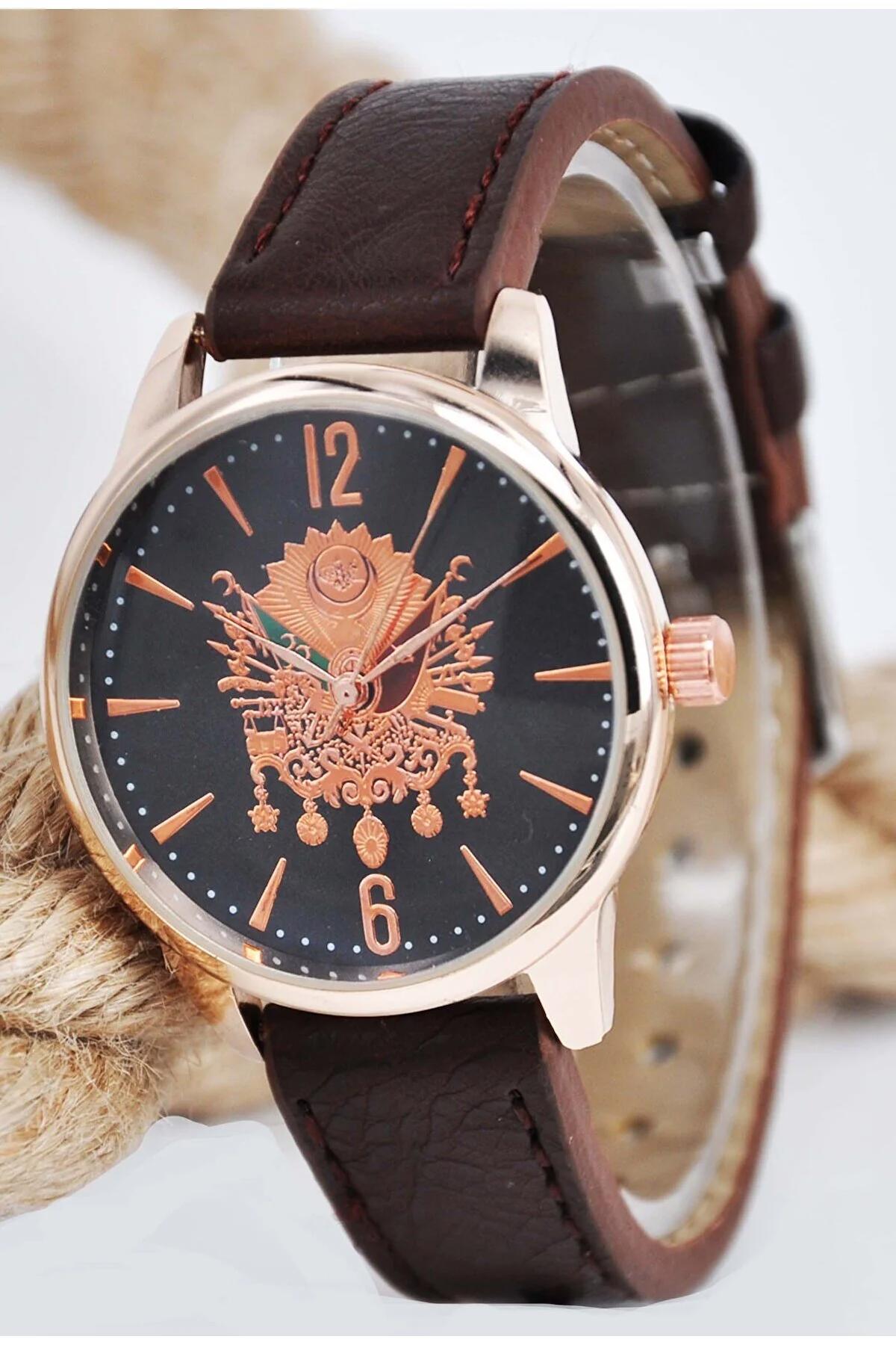 Sonsuzsaat SU-912 38 mm Kahverengi Deri Kordon Analog Kadın Kol Saati