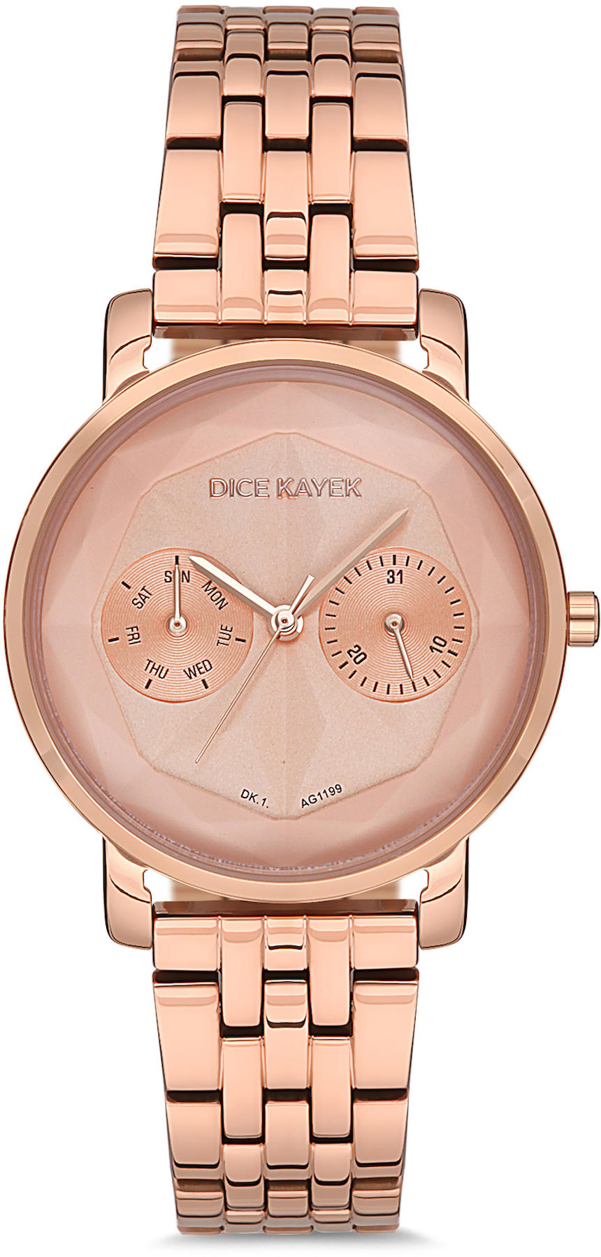 Dice Kayek DK.1.AG1199.03 34 mm Rose Gold Metal Kordon Analog Kadın Kol Saati