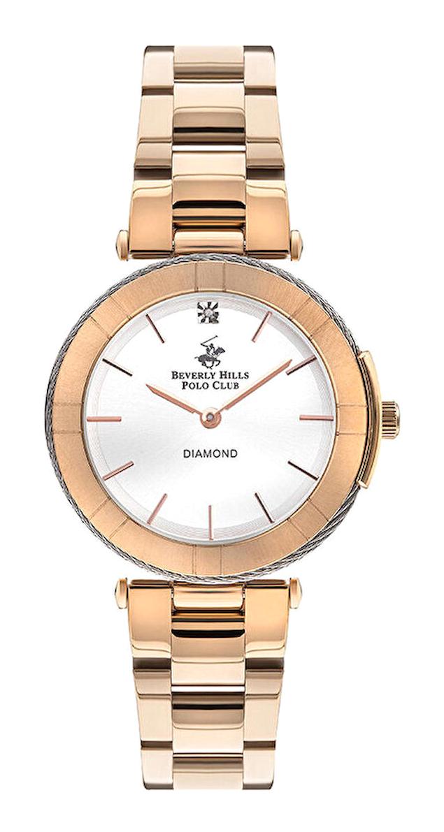 Beverly Hills Polo Club BP3333X.430 37 mm Rose Gold Metal Kordon Analog Erkek Kol Saati