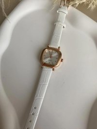 Bs Still 26-30 mm Beyaz Deri Kordon Analog Kadın Kol Saati