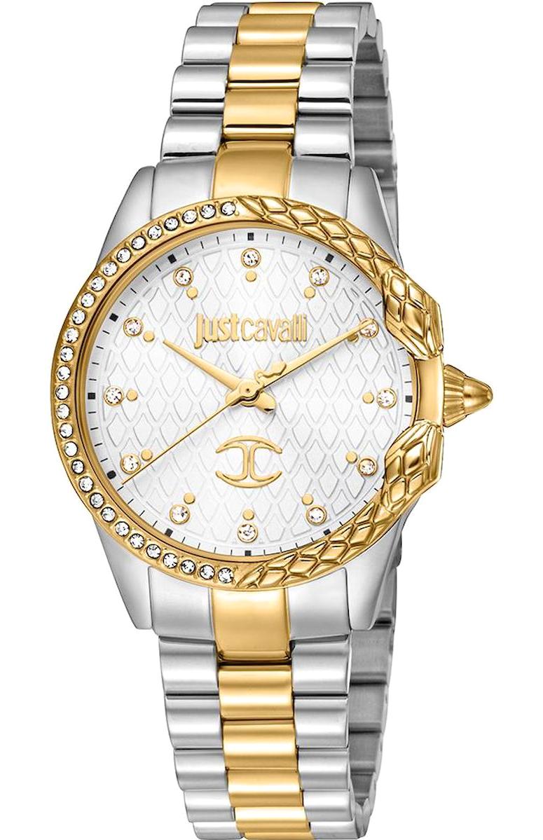 Just Cavalli JC1L095M0385 32 mm Altın-Gri Çelik Kordon Analog Kadın Kol Saati
