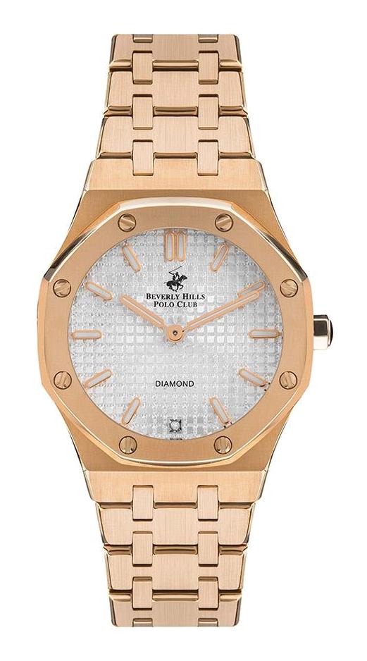 Beverly Hills Polo Club BP3161X.430 35 mm Rose Gold Çelik Kordon Analog Kadın Kol Saati