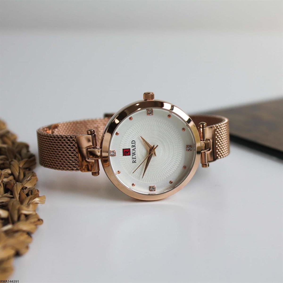 Reward RWA144391 33 mm Rose Gold Çelik Kordon Analog Kadın Kol Saati