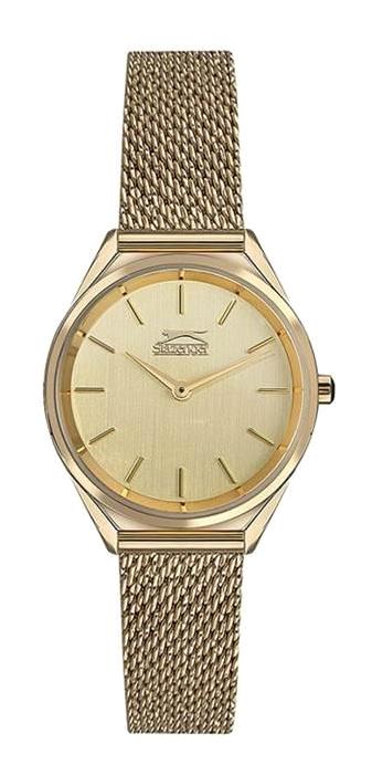 Slazenger SL.09.1852.3.03 32 mm Altın Çelik Kordon Analog Kadın Kol Saati