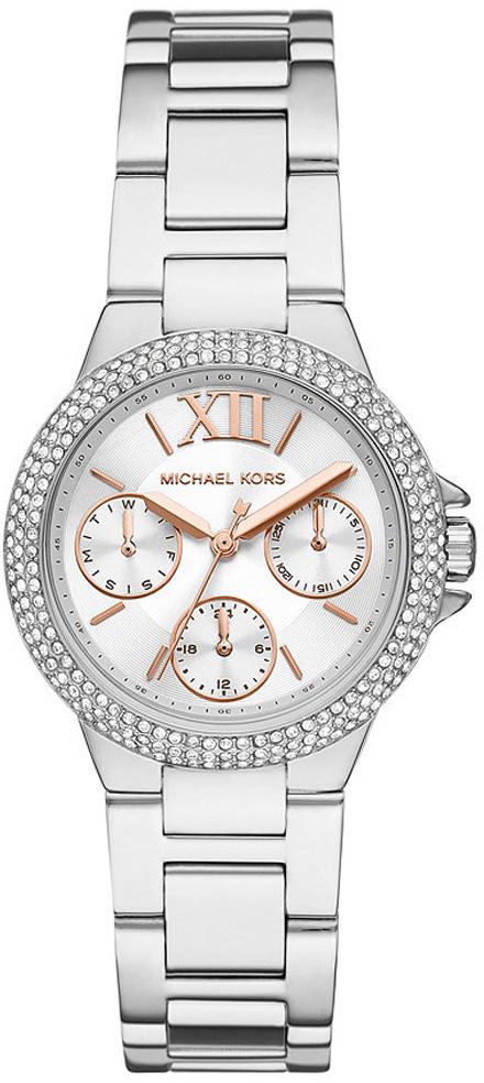 Michael Kors MK7198 Takvimli 33 mm Gri Çelik Kordon Analog Kadın Kol Saati