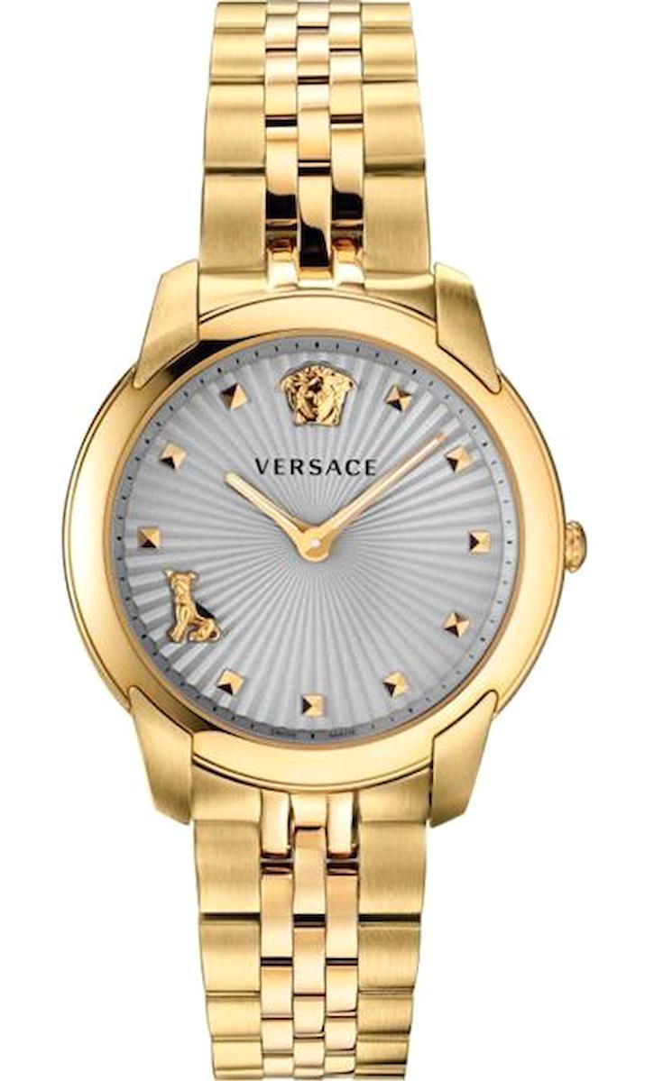 Versace VRSCVELR00719 36 mm Altın Çelik Kordon Analog Kadın Kol Saati