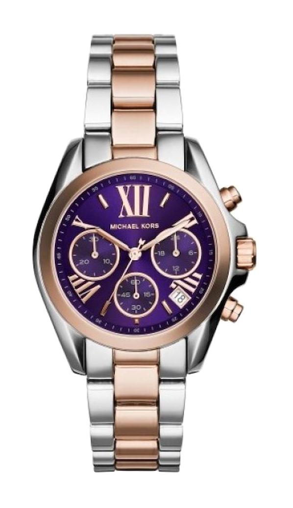 Michael Kors MK6074 Takvimli 42 mm Altın-Gri Çelik Kordon Analog Kadın Kol Saati
