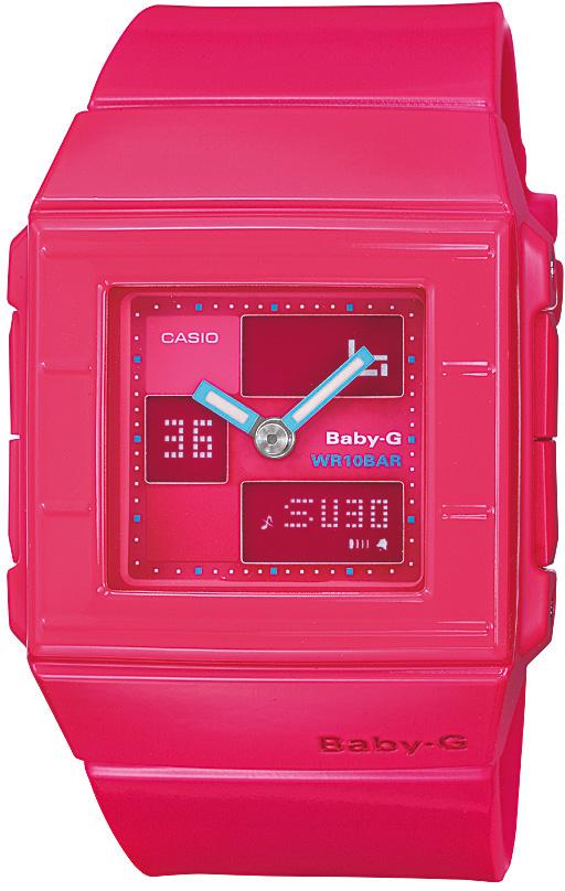 Casio BGA-200-4E Takvimli 36 mm Pembe Silikon Kordon Analog Kadın Kol Saati