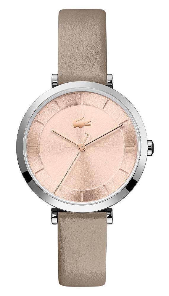 Lacoste LAC2001141 34 mm Rose Gold Deri Kordon Analog Kadın Kol Saati