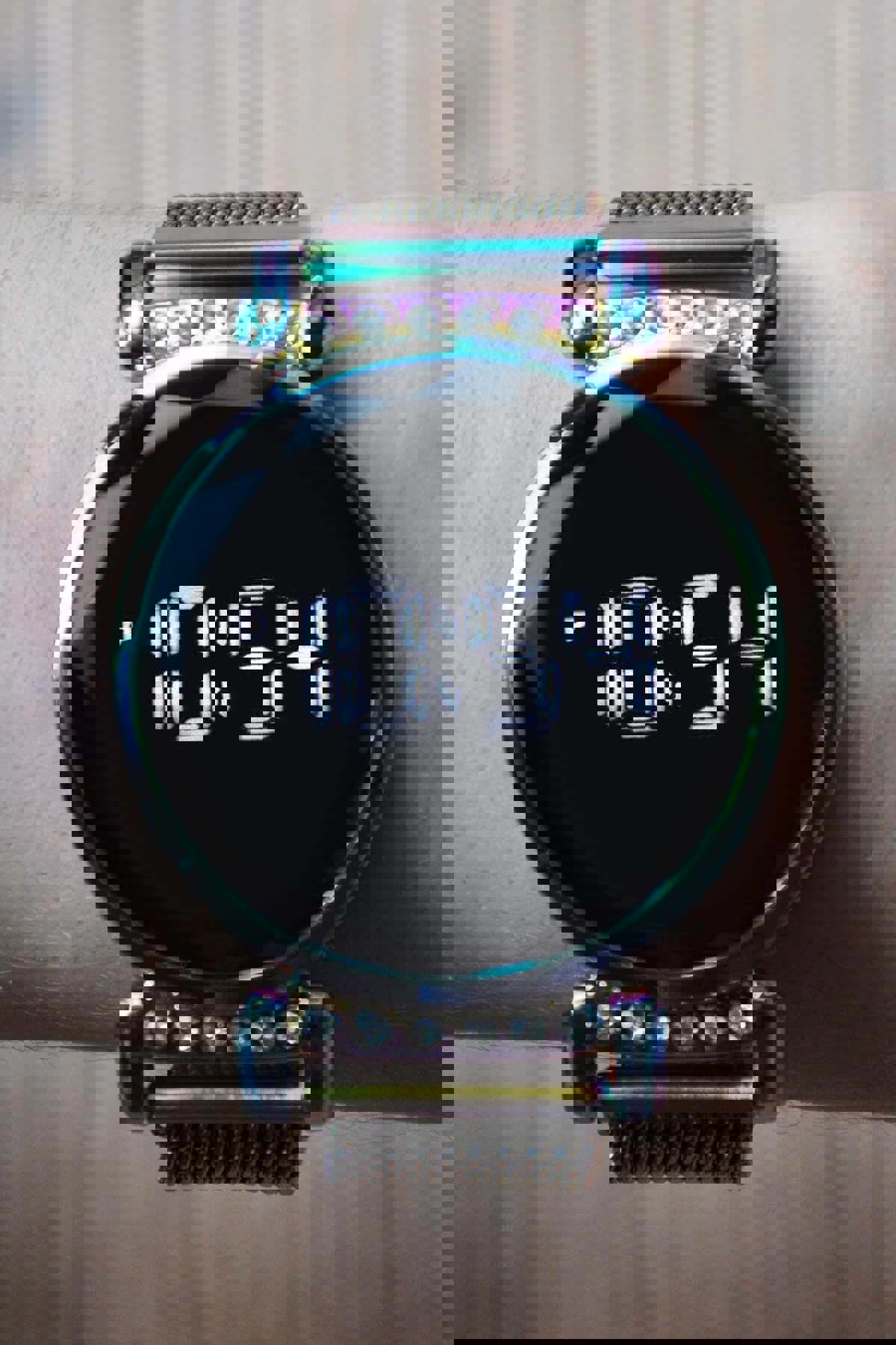 Sonsuzsaat SU-365-010 38 mm Çok Renkli Metal Kordon Dijital Kadın Kol Saati