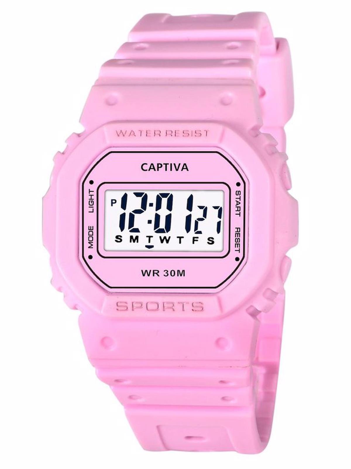 Captiva Takvimli 42 mm Pembe Plastik Kordon Analog Çocuk Kol Saati