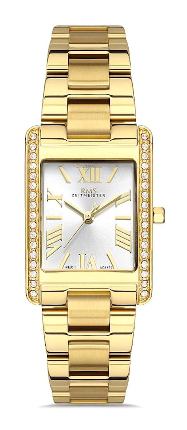 Romanson RMS.1.AG1473.04 24 mm Altın Çelik Kordon Analog Kadın Kol Saati