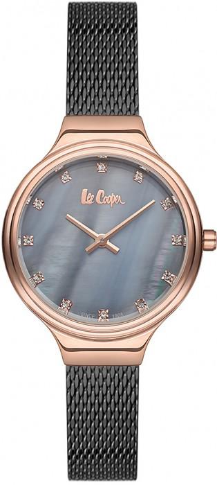 Lee Cooper LC06629.460 40 mm Gri Çelik Kordon Analog Kadın Kol Saati