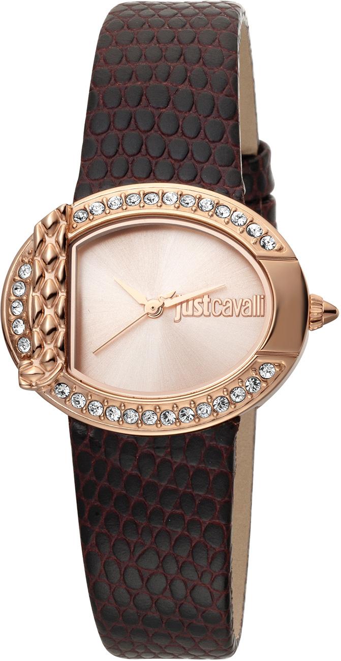 Just Cavalli JC1L110L0035 33 mm Kahverengi Deri Kordon Analog Kadın Kol Saati