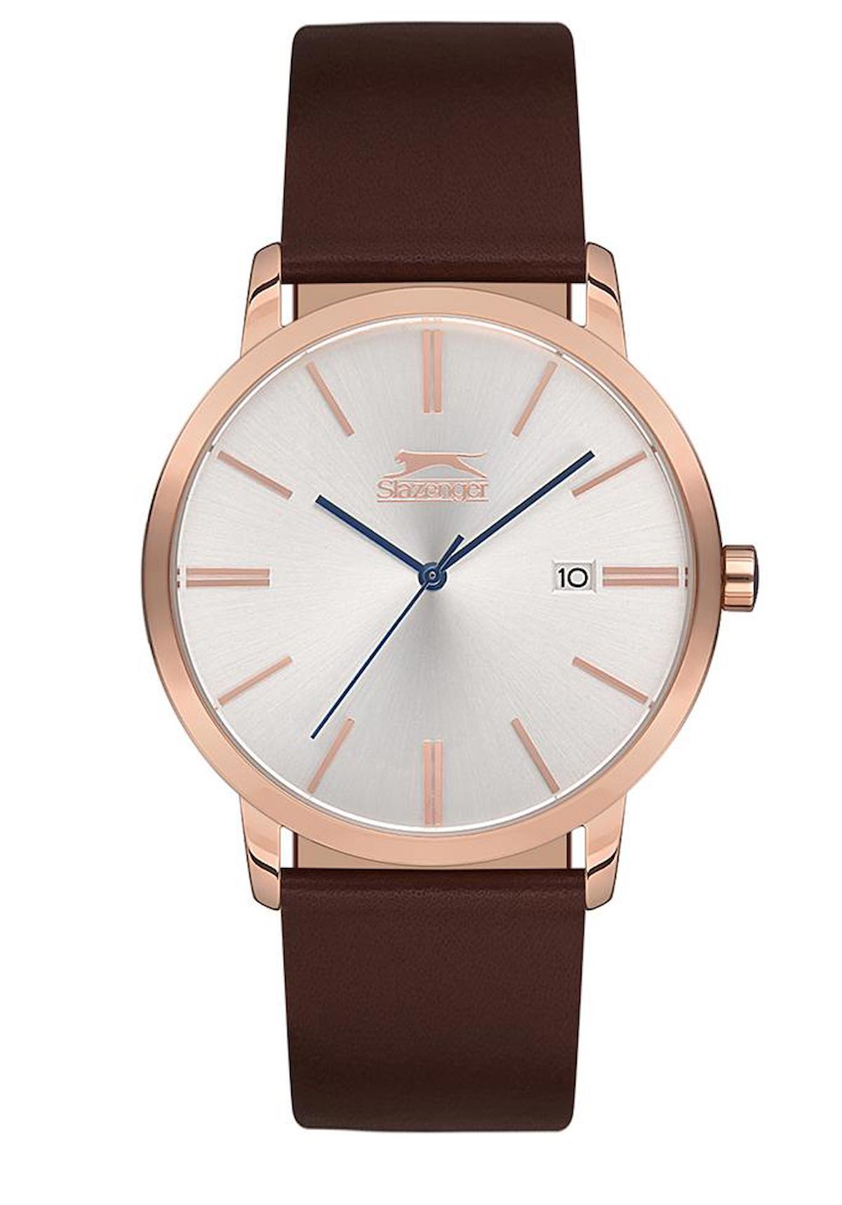Slazenger SL.09.1621.1.05 42 mm Kahverengi Çelik Kordon Analog Kadın Kol Saati