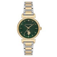 U.S. Polo Assn USPA2070-05 32 mm Altın-Gri Çelik Kordon Analog Kadın Kol Saati