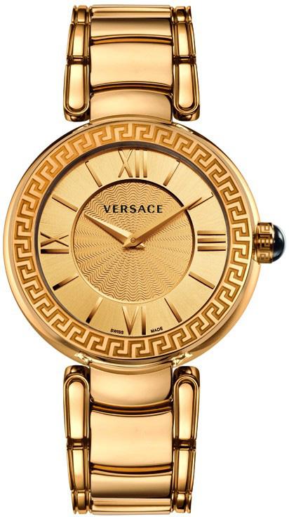 Versace VRSCVNC060014 44 mm Altın Çelik Kordon Analog Kadın Kol Saati