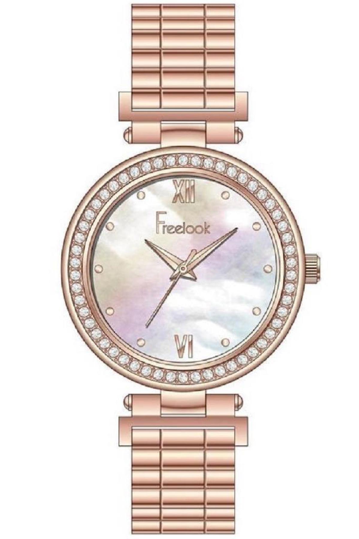Freelook F.8.1072.03 38 mm Rose Gold Çelik Kordon Analog Kadın Kol Saati
