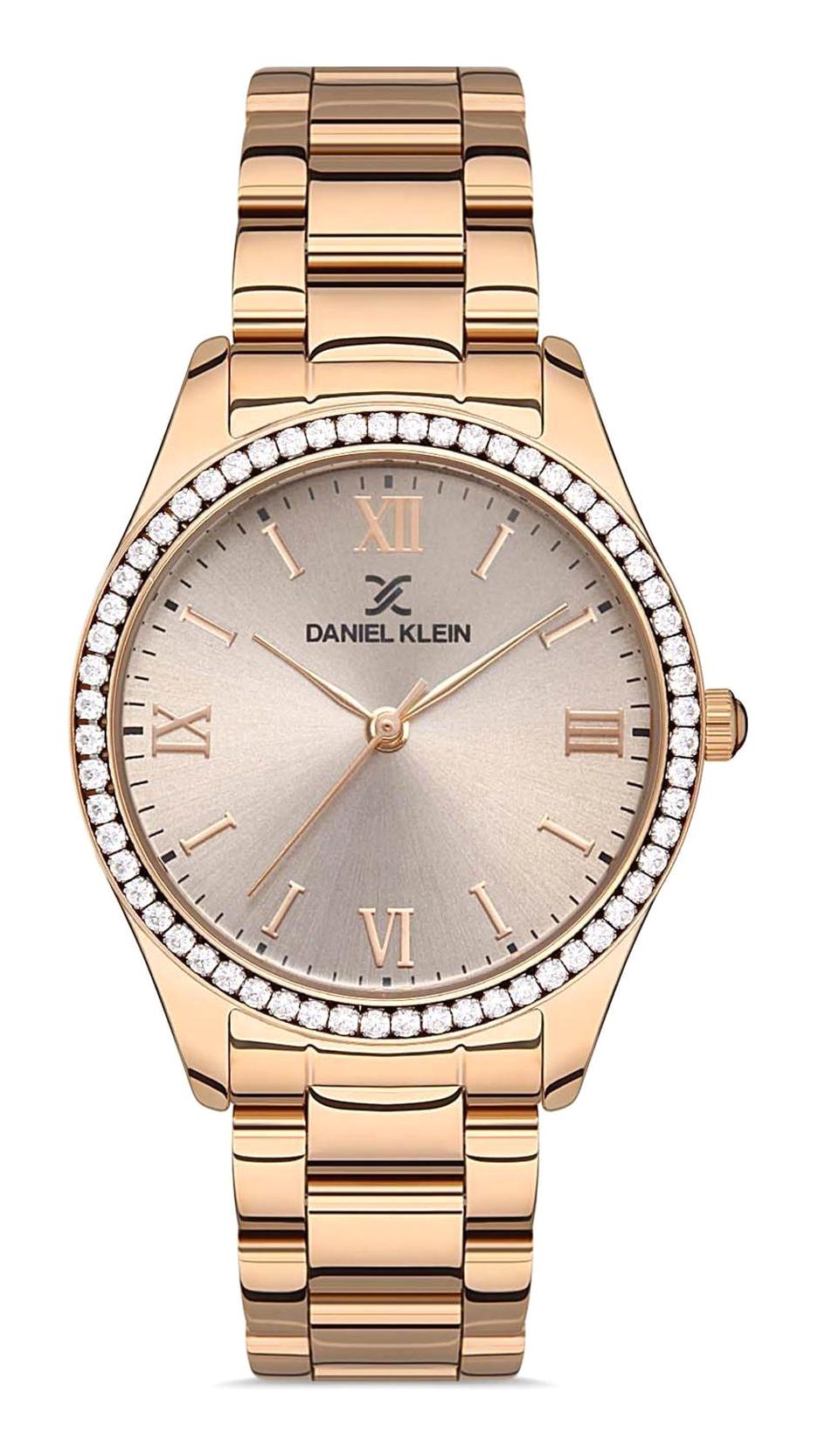 Daniel Klein DKE.1.10305.3 34 mm Rose Gold Metal Kordon Analog Kadın Kol Saati