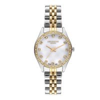Lee Cooper LC07818.220 40 mm Altın-Gri Çelik Kordon Analog Kadın Kol Saati