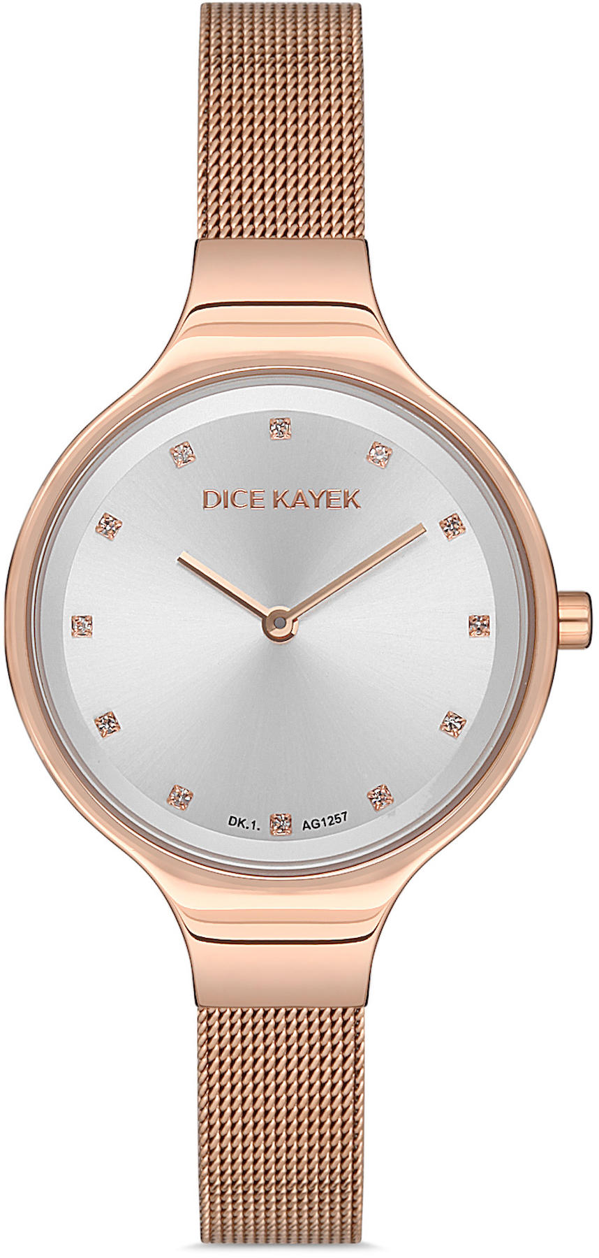 Dice Kayek DK.1.AG1257.02 30 mm Rose Gold Metal Kordon Analog Kadın Kol Saati