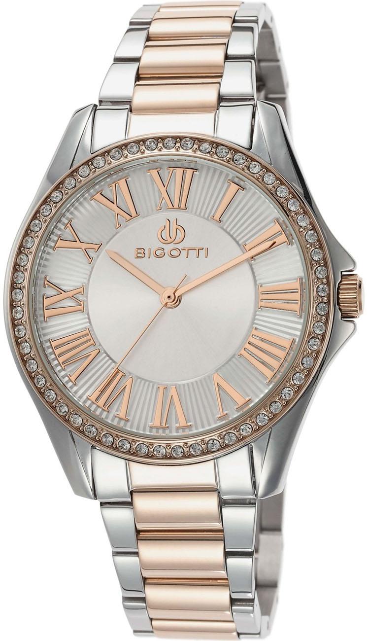 Bigotti BG.1.10075.4 36 mm Altın-Gri Çelik Kordon Analog Kadın Kol Saati