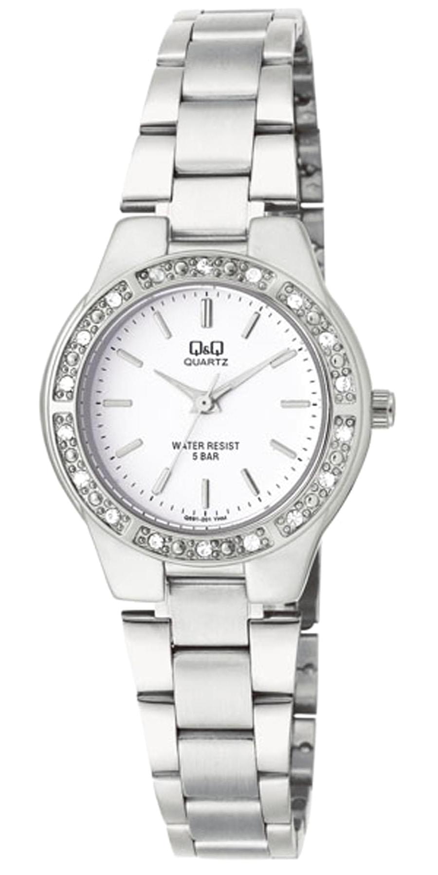 Q&Q 3G62 36 mm Gri Metal Kordon Analog Kadın Kol Saati