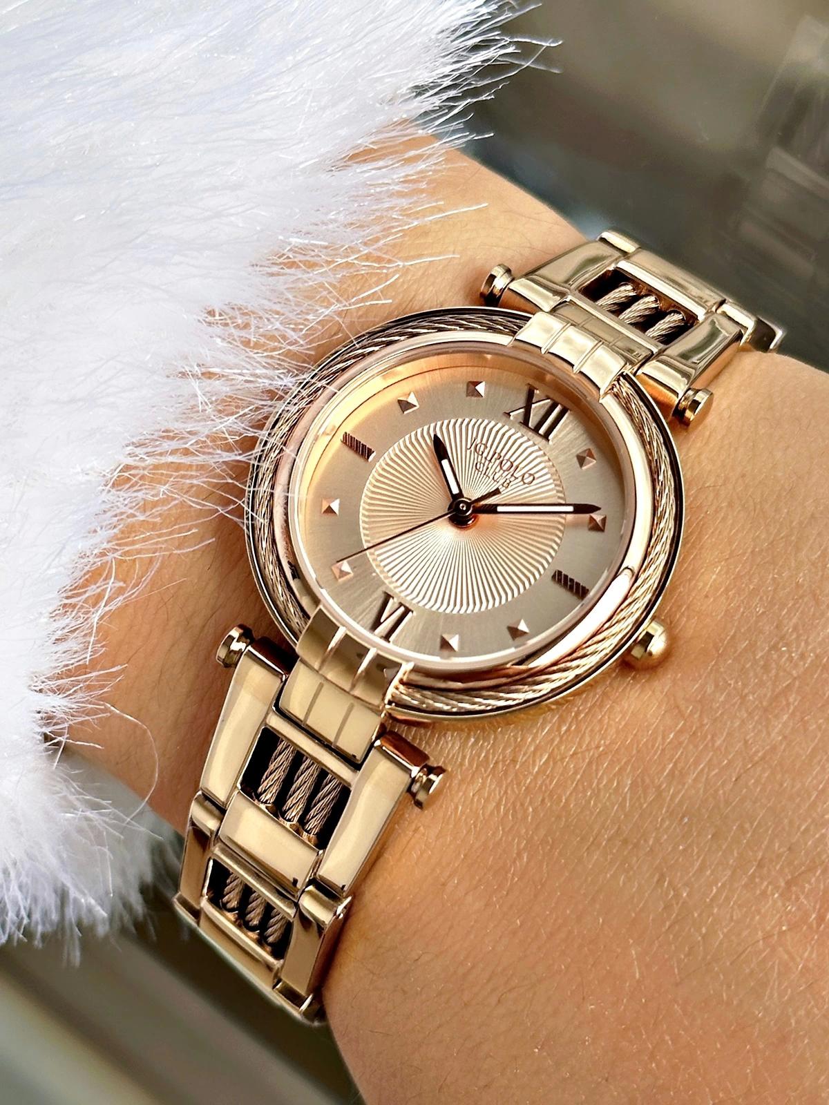 Jg. Polo Club JPC.0923.11616.1 38 mm Rose Gold Çelik Kordon Analog Kadın Kol Saati