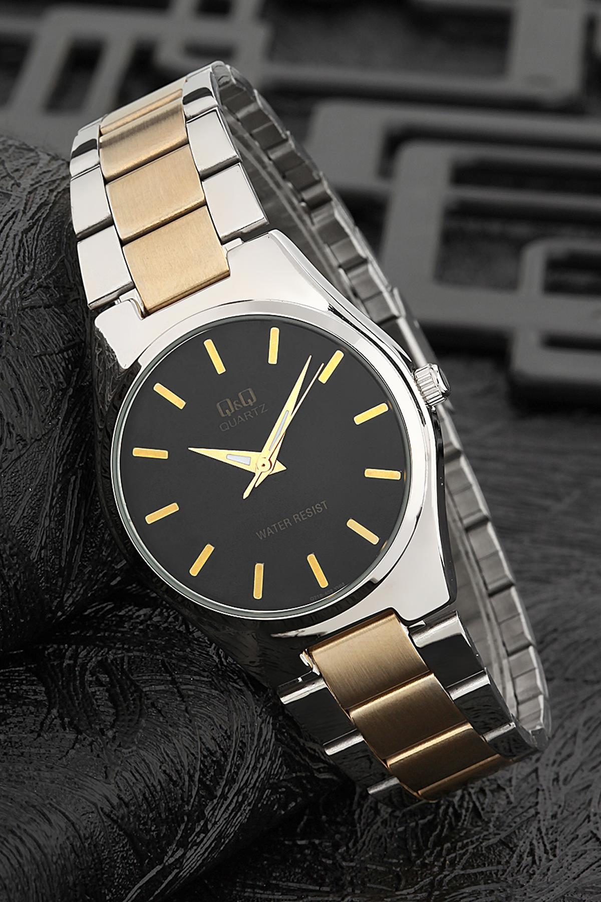 Q&Q 3G822 36 mm Altın Metal Kordon Analog Kadın Kol Saati
