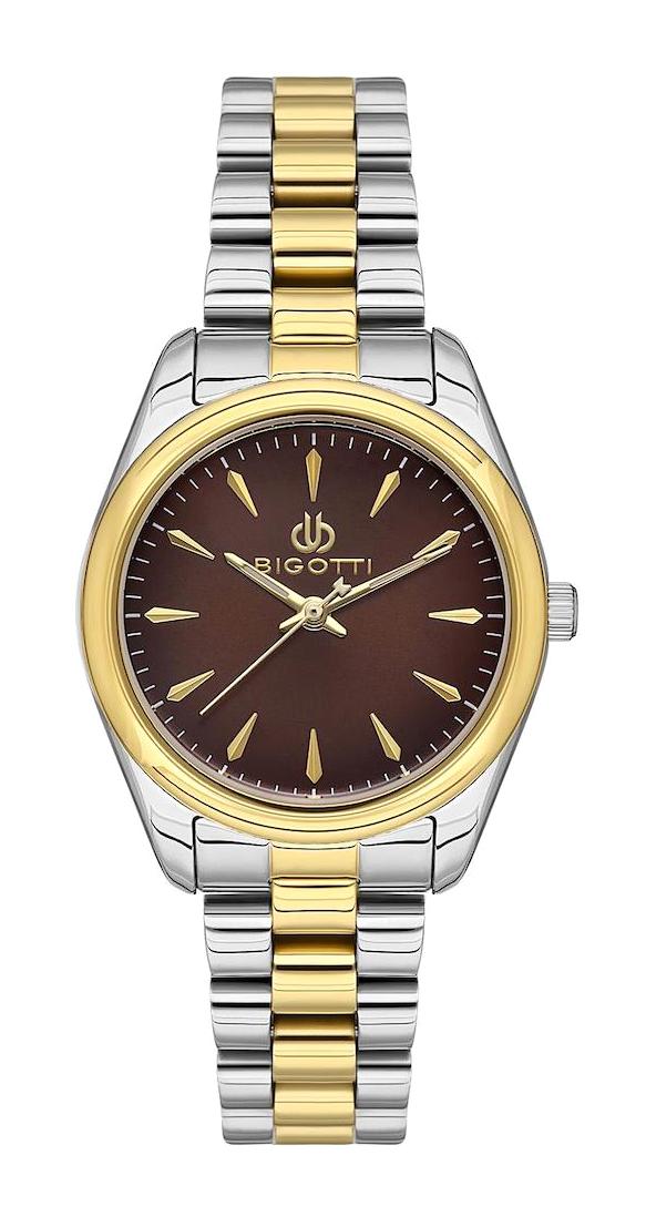 Bigotti BG.1.10480.4 36 mm Altın-Gri Çelik Kordon Analog Kadın Kol Saati