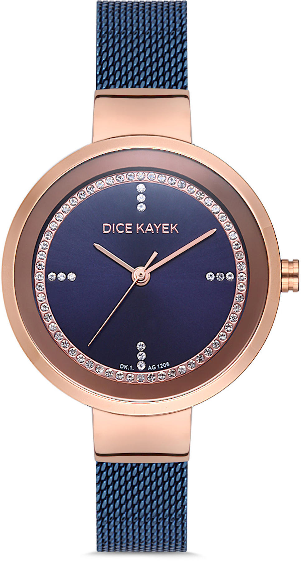 Dice Kayek DK.1.AG1206.08 33 mm Lacivert Metal Kordon Analog Kadın Kol Saati