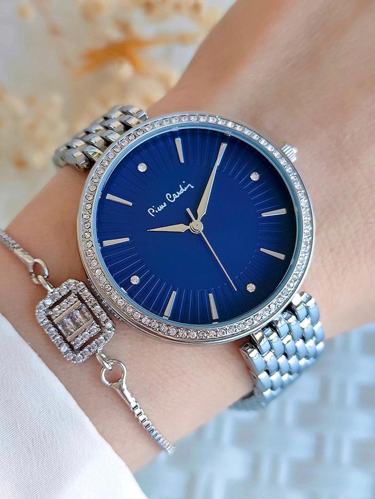 Pierre Cardin 800902F02 36 mm Gri Çelik Kordon Analog Kadın Kol Saati