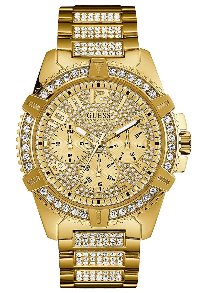 Guess GUW0799G2 Takvimli 48 mm Altın Çelik Kordon Analog Kadın Kol Saati