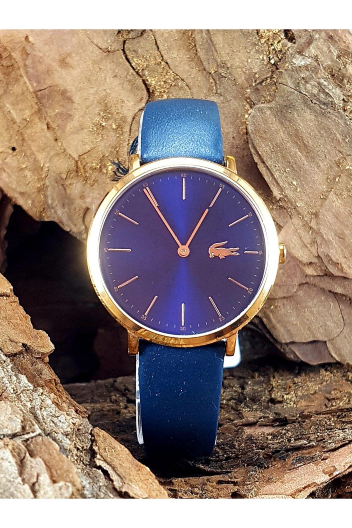 Lacoste LAC2000950 38 mm Lacivert Deri Kordon Analog Kadın Kol Saati