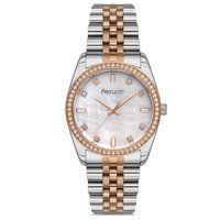 Ferrucci FRC.13024M.03 35 mm Gri-Rose Gold Çelik Kordon Analog Kadın Kol Saati