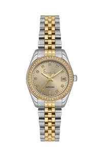 Freelook FL.1.10093.1 Takvimli 26 mm Altın Çelik Kordon Analog Kadın Kol Saati