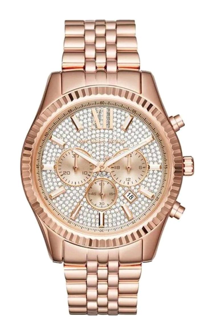 Michael Kors MK8580 Takvimli 44 mm Rose Gold Çelik Kordon Analog Kadın Kol Saati